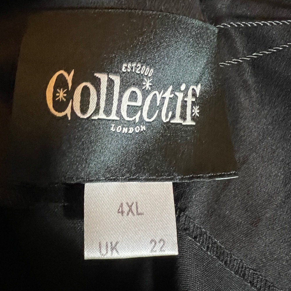 Collectif London Eugenia Capri Pants in Black, Women's Size 4XL US 18/UK 22, NWT - Picture 3 of 13